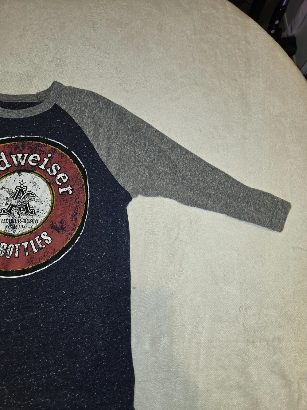 Budweiser navy gray